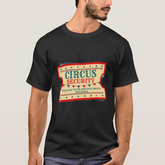 Circus Security Event Personeel Carnaval Groot Sho T-shirt (Voorkant)