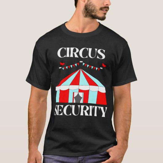 Circus Security Halloween Fun T-Shirt (Voorkant)