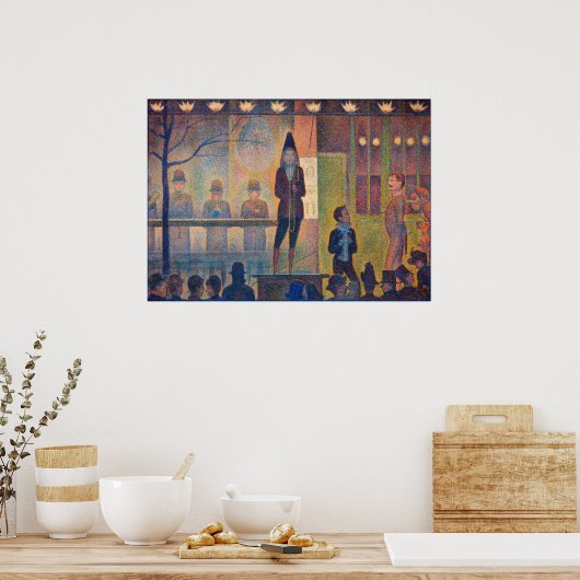 Circus Sideshow - beroemde schilderijen Poster (Keuken)