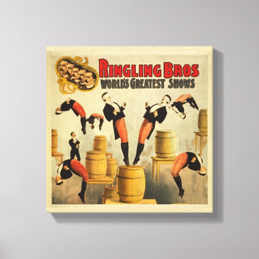  Circus Sideshow Poster Canvas Afdruk (Voorkant)