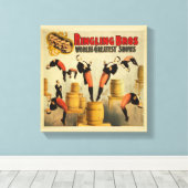  Circus Sideshow Poster Canvas Afdruk (Insitu (Houten vloer))