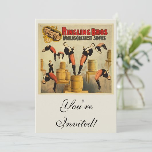  Circus Sideshow Poster Kaart (Staand voorkant)