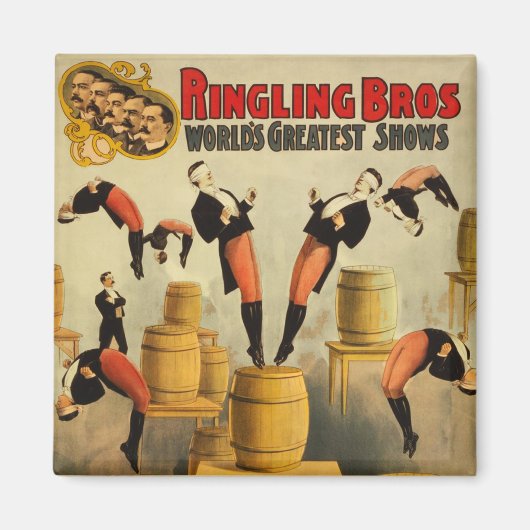 Circus Sideshow Poster Magneet (Voorkant)