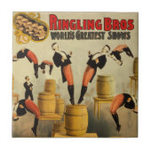 Circus Sideshow Poster Tegeltje (Voorkant)