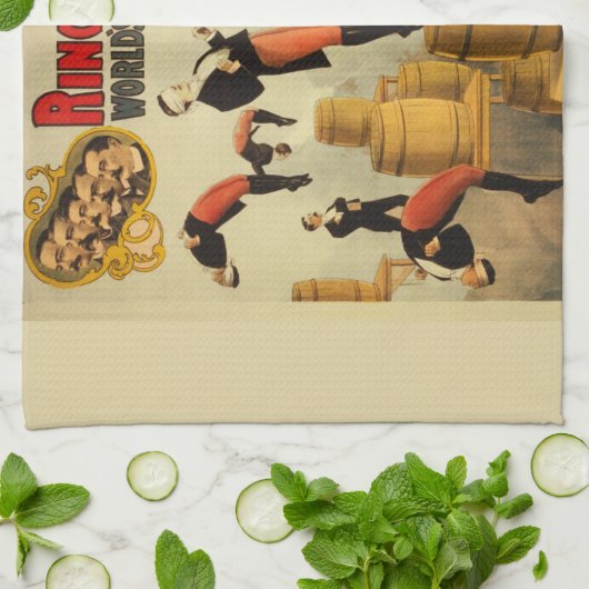  Circus Sideshow Poster Theedoek (Gevouwen)