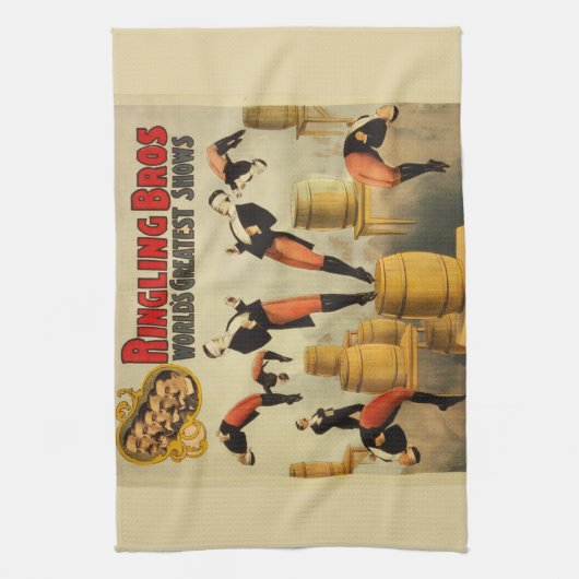  Circus Sideshow Poster Theedoek (Verticaal)