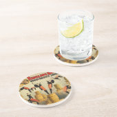 Circus Sideshow Poster Zandsteen Onderzetter (Zijkant)