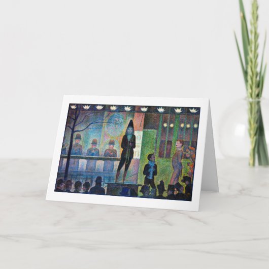 Circus Sideshow, Seurat Kaart (Voorkant)