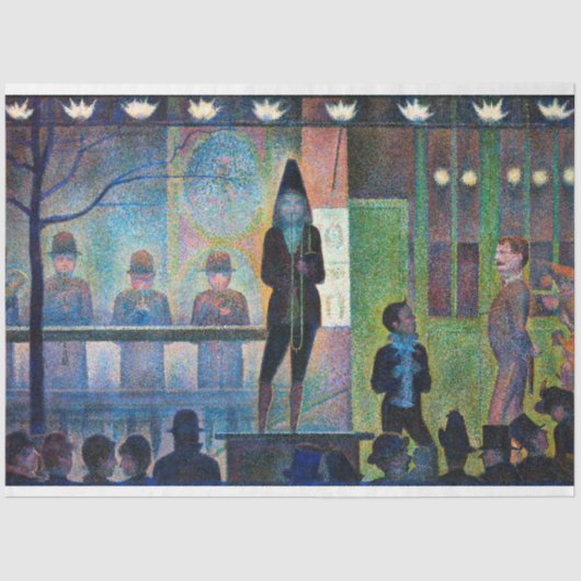Circus Sideshow, Seurat Tissuepapier (Voorkant)