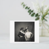 Circus Sideshow Sword Swallower Freak Briefkaart (Staand voorkant)