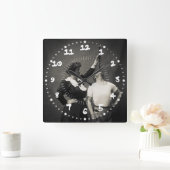  Circus Sideshow Sword Swallower Freak Vierkante Klok (Huis)