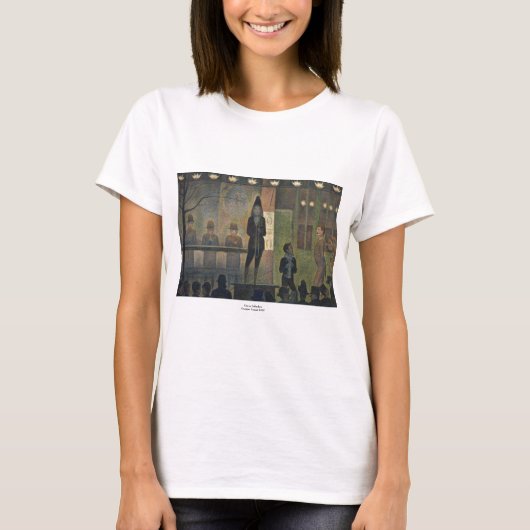 Circus Sideshow van Georges Seurat 1887 T-shirt (Voorkant)