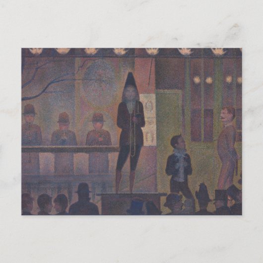 Circus Sideshow van Georges Seurat Briefkaart (Voorkant)