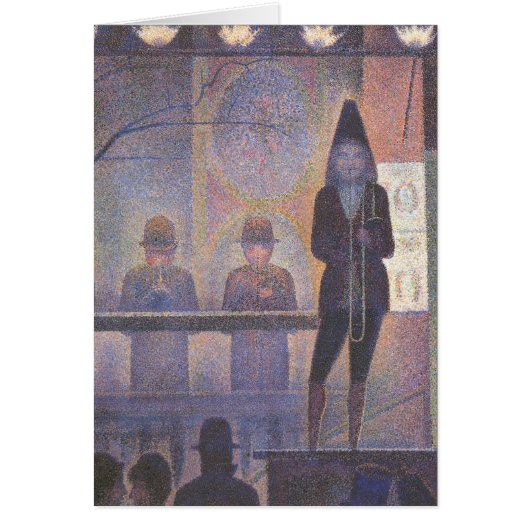 Circus Sideshow van Georges Seurat,  kunst (Voorkant)