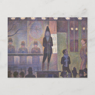 Circus Sideshow van Georges Seurat,  kunst Briefkaart