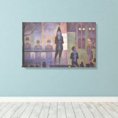 Circus Sideshow van Georges Seurat,  kunst Canvas Afdruk (Insitu (Houten vloer))