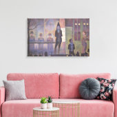 Circus Sideshow van Georges Seurat,  kunst Canvas Afdruk (Insitu (Woonkamer))
