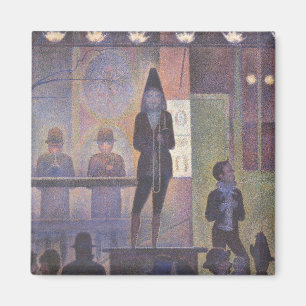 Circus Sideshow van Georges Seurat,  kunst Magneet