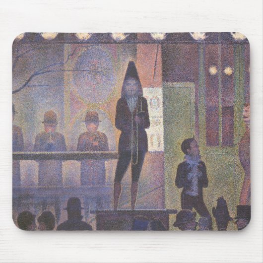 Circus Sideshow van Georges Seurat,  kunst Muismat (Voorkant)