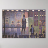 Circus Sideshow van Georges Seurat,  kunst Poster (Voorkant)