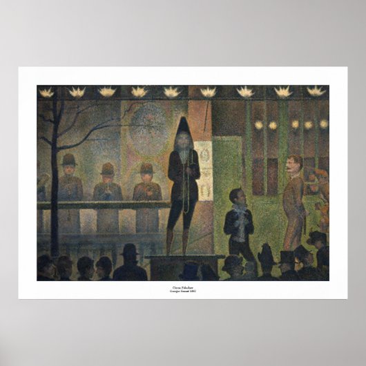 Circus Sideshow van Georges Seurat Poster (Voorkant)