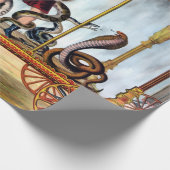 Circus Snake Handler en gekookte dieren Cadeaupapier (Hoek)