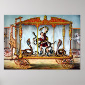  Circus Snake Handler en gekookte dieren Poster (Voorkant)