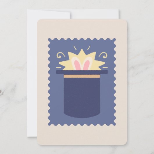 Circus Spectaculaire Verjaardag Uitnodiging (Achterkant)