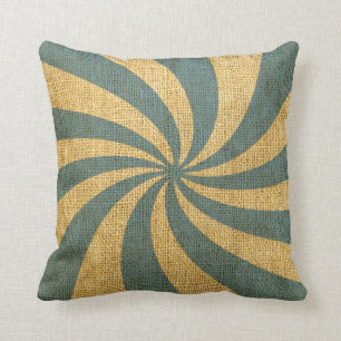  Circus Spiral Blue Kussen