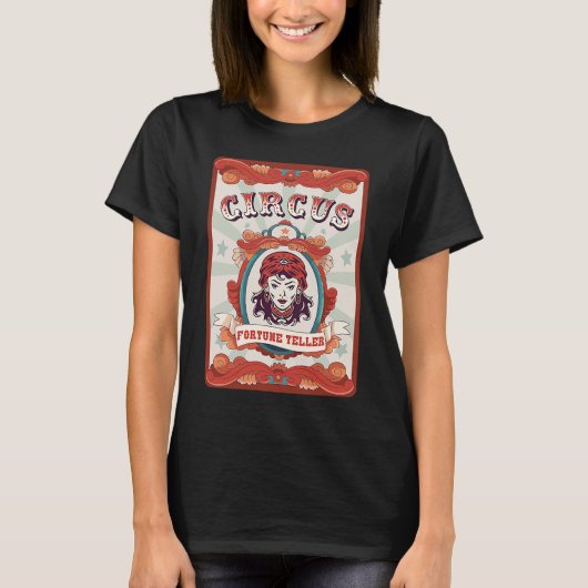  Circus-staf Badge Circus Fortune Telling T-shirt (Voorkant)