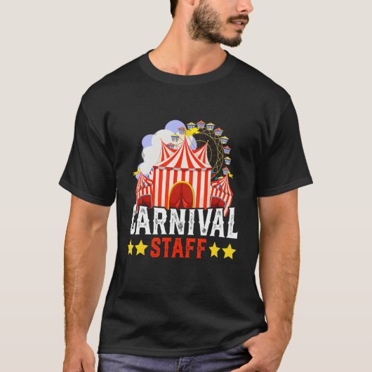 Circus staff carnaval staff carnival crew voor man t-shirt (Voorkant)