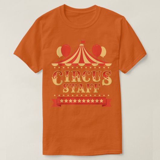 Circus Staff Circus Birthday Party Circus Costuum T-shirt (Design voorkant)