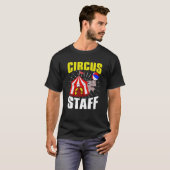 Circus Staff Cute Elephant Circus Event Carny Cost T-shirt (Voorkant volledig)