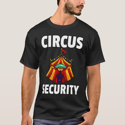 Circus Staff Security Ringmaster Clown T-shirt (Voorkant)