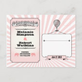 Circus Steampunk Wedding Spectacular Save the Date Aankondigingskaart (Achterkant)