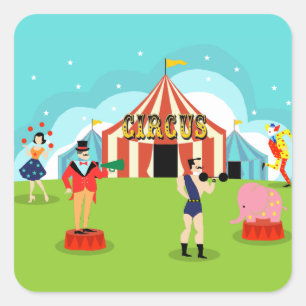  Circus Stickers