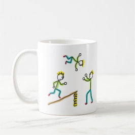 Circus Stickmen Acrobaten Koffiemok
