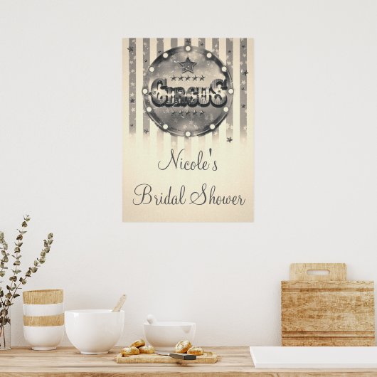  Circus Stripes Party Poster Banner (Keuken)