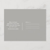  Circus Stripes slaan de Date Party op Aankondigingskaart (Achterkant)