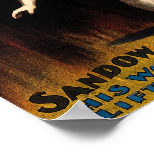  Circus Strongman Advertentie Poster (Hoek)