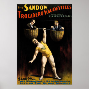 Circus Strongman Advertentie Poster