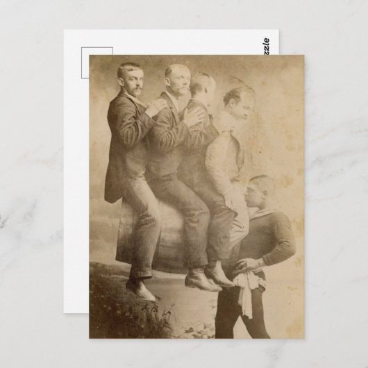 Circus Strongman Briefkaart (Voorkant / Achterkant)