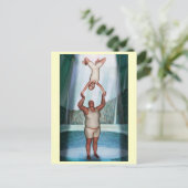 Circus Strongman Briefkaart (Staand voorkant)