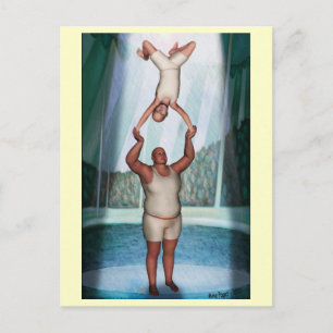 Circus Strongman Briefkaart