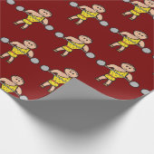 Circus Strongman Cadeaupapier (Hoek)