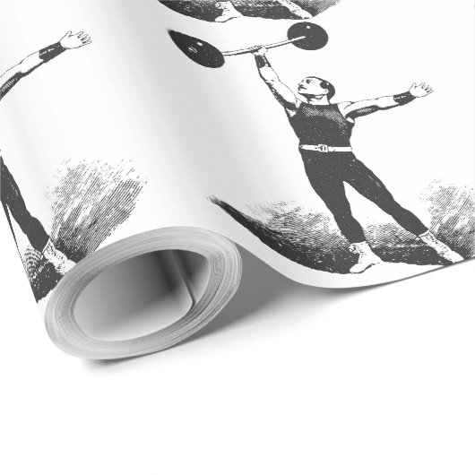 Circus Strongman inpakpapier (Rol Hoek)