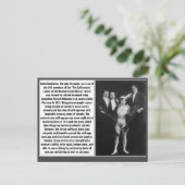 Circus suffragette Katie Sandwina Barnum Bailey Briefkaart (Staand voorkant)