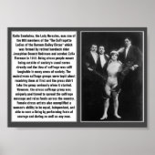 Circus Suffragette Katie Sandwina Barnum Bailey Poster (Voorkant)