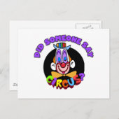 Circus T-shirts en cadeautjes Briefkaart (Voorkant / Achterkant)