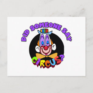 Circus T-shirts en cadeautjes Briefkaart